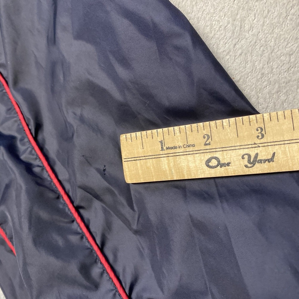 Vintage Ralph Lauren Jacket Womens Medium Navy Blue Snap Button Windbreaker 90s - Picture 7 of 10